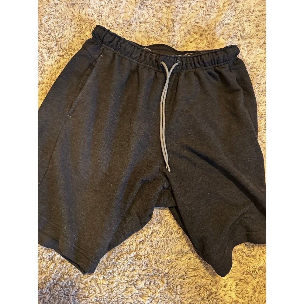 Eddie Bauer Lounge Shorts Mens Med Charcoal Good Knit Drawstring Elastic Waist